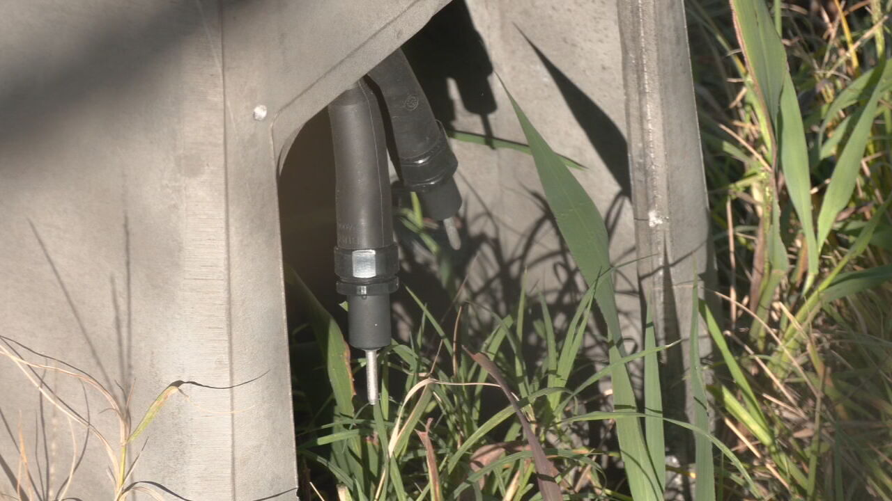 Louisville highway light tampered with by copper thieves